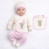 5-Piece Baby Set Bear & Balloon Design for baby girl