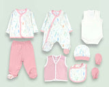 Newborn 8-Piece Clothing Set – 100% Cotton 0-3 months