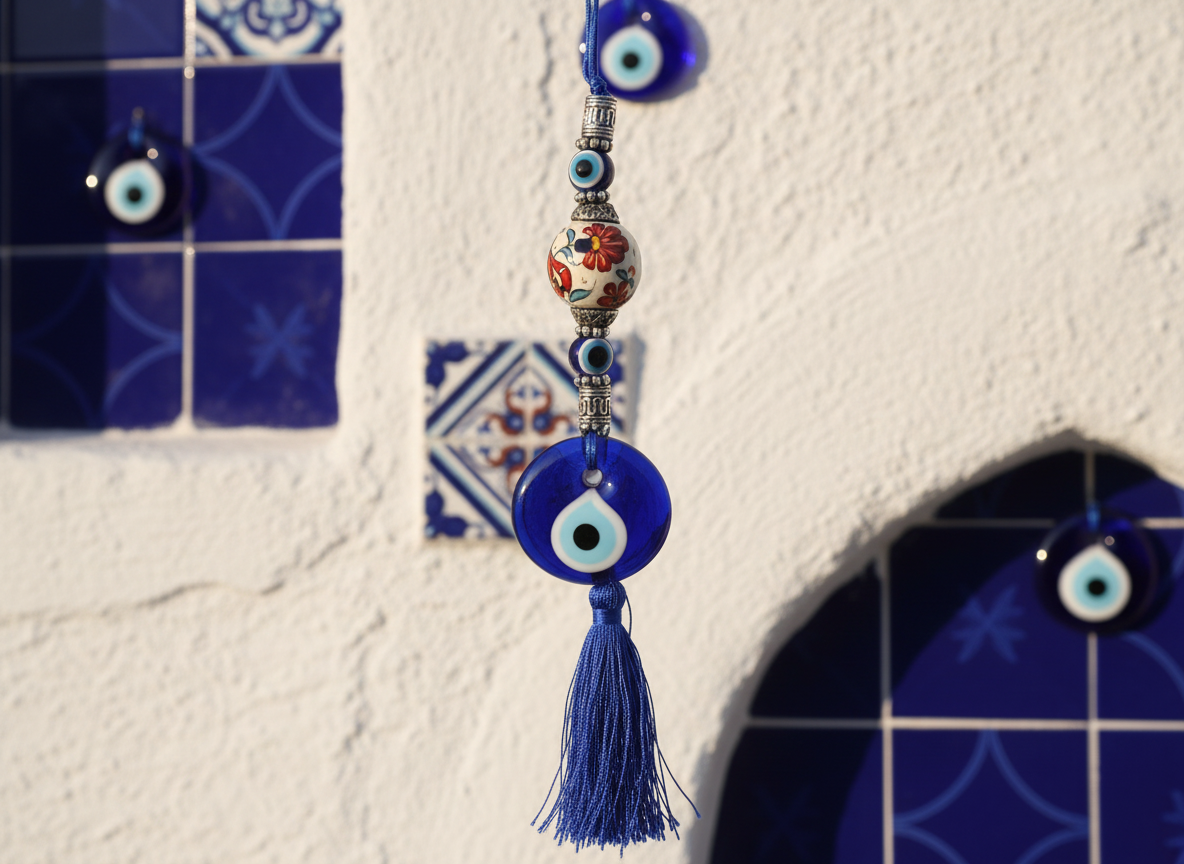 Evil Eye Ceramic Wall Hanging| Handmade in Turkey