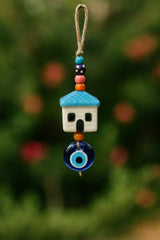 Evil Eye Ceramic Wall Hanging| Blue House Design