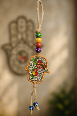 Evil Eye Ceramic Wall Hanging| Fatima’s Hand