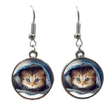 earrings featuring cats