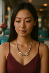 One-of-a-Kind Murano Glass & Mother of Pearl Necklace