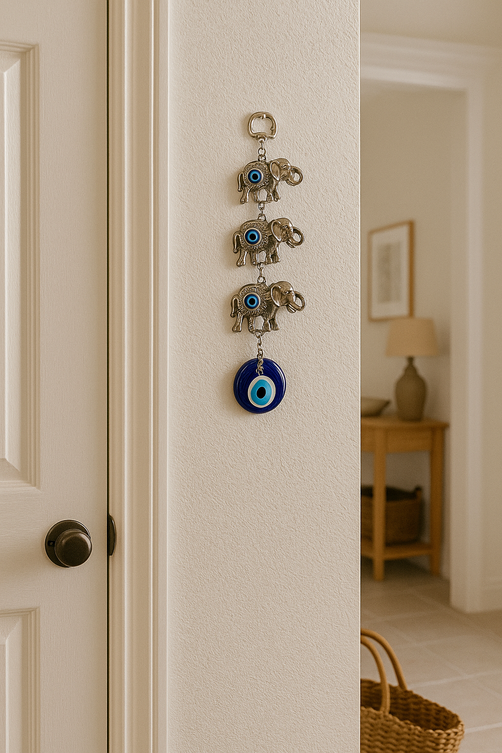 Evil Eye Wall Decor| 3 Elephant Charm