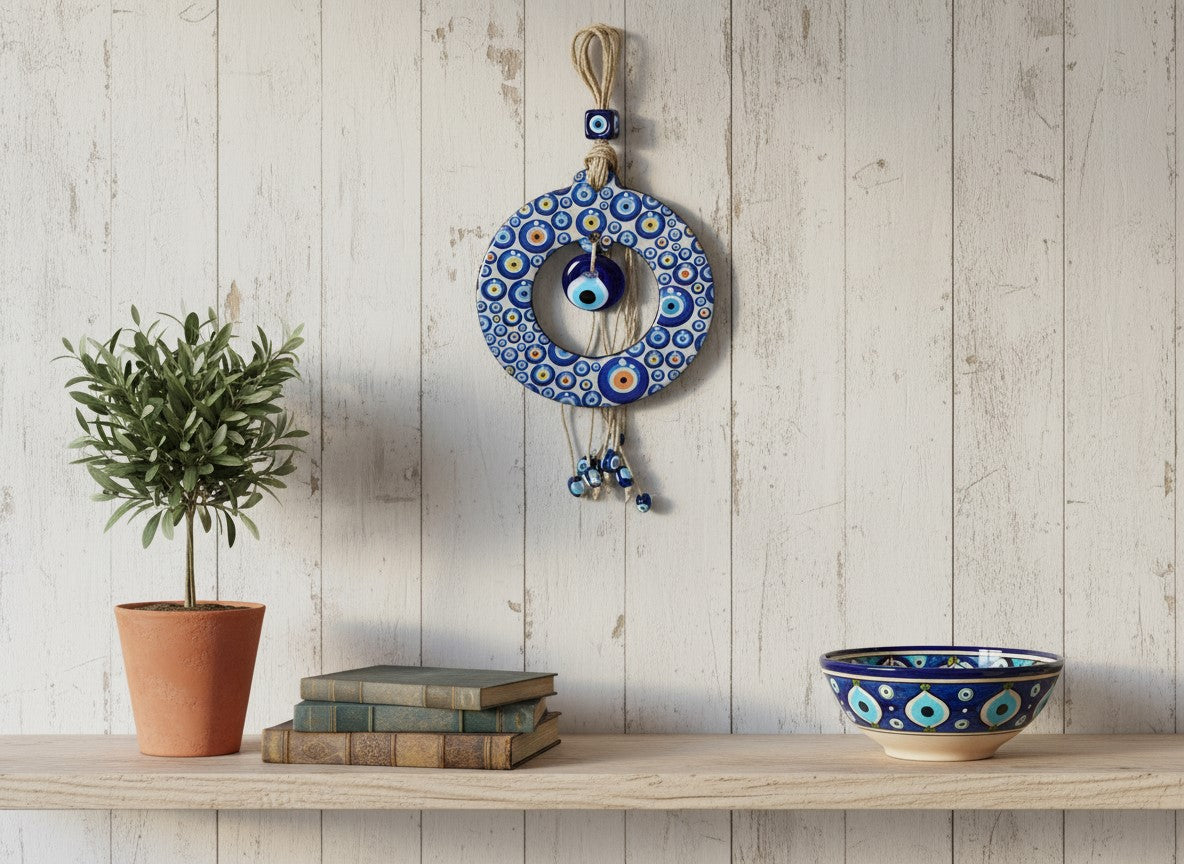 Circle Evil Eye Wall Decor| Turkish Charm