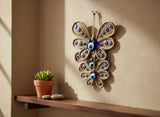 Evil Eye Wall Decor |Straw Butterflies