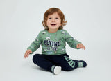 Toddler Boys Top & Pants Set Flying is fun