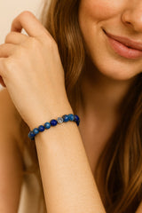 Lapis Lazuli Stone Bracelet | Natural Charm Jewelry