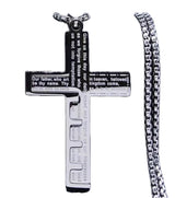 Men’s Cross Pendant Necklace Stainless Steel