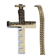 Men’s Cross Pendant Necklace Stainless Steel