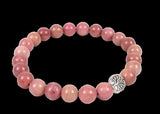 Rhodochrosite Natural Stone Bracelet | Charm Jewelry