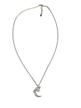 sterling silver necklace with zircons