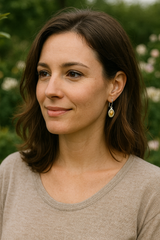 925 Sterling Silver Amber Earrings