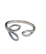 Elegant Sterling Silver Openwork Ring