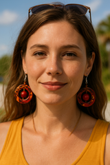 Fair trade Tagua earrings