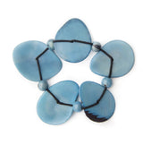 Iliana Blue Tagua Nut Bracelet| Handmade Sustainable Jewelry