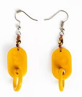 Handmade fair trade tagua earrings, eco-friendly jewelry from Ecuador
