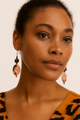 Lupe Tagua Earrings | Handmade