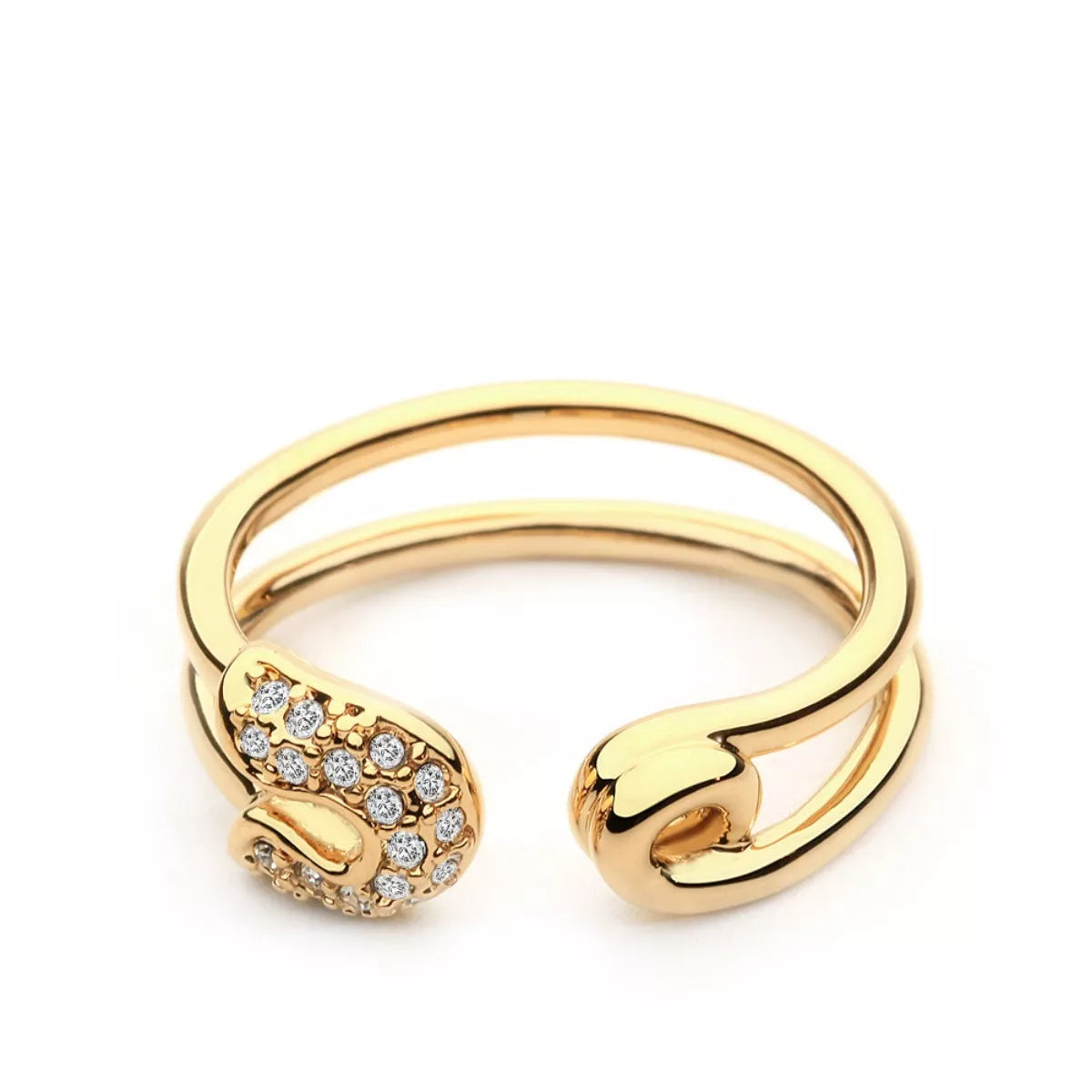 Zircon Double Band Open Ring For you 