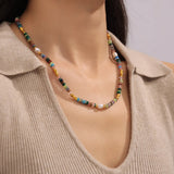 Bohemian Natural Stone Pearl Beaded Jewelry Set