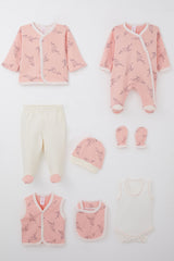 8-Piece Cotton Swan Baby Set Neutral Newborn Essentials