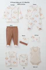 8-Piece Sheep Baby Set-100% Cotton