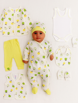 8-Piece Apple Newborn Baby Set-100% Cotton
