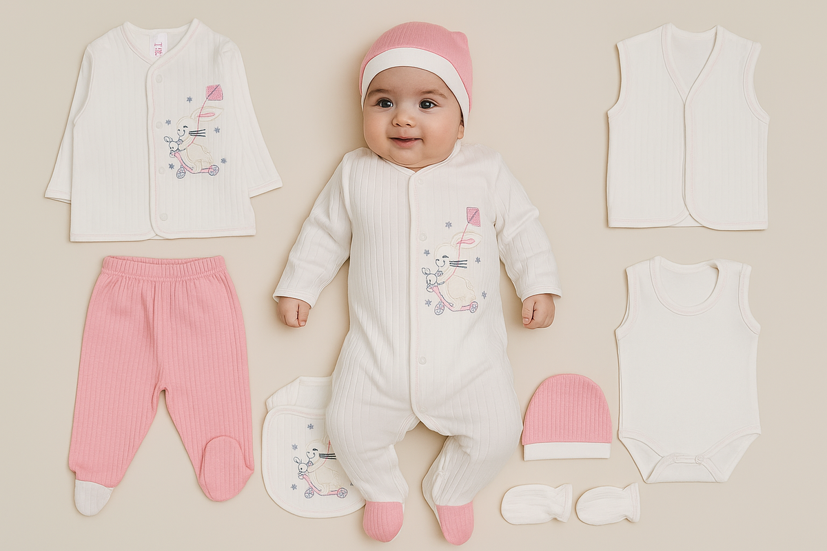  8-Piece Rabbit Scooter Baby Set-for girls
