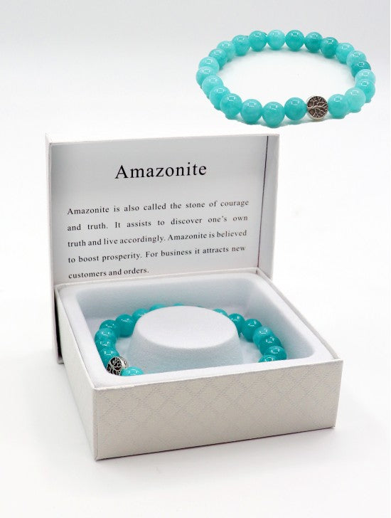 Amazonite Stone Bracelet | Natural Charm Jewelry