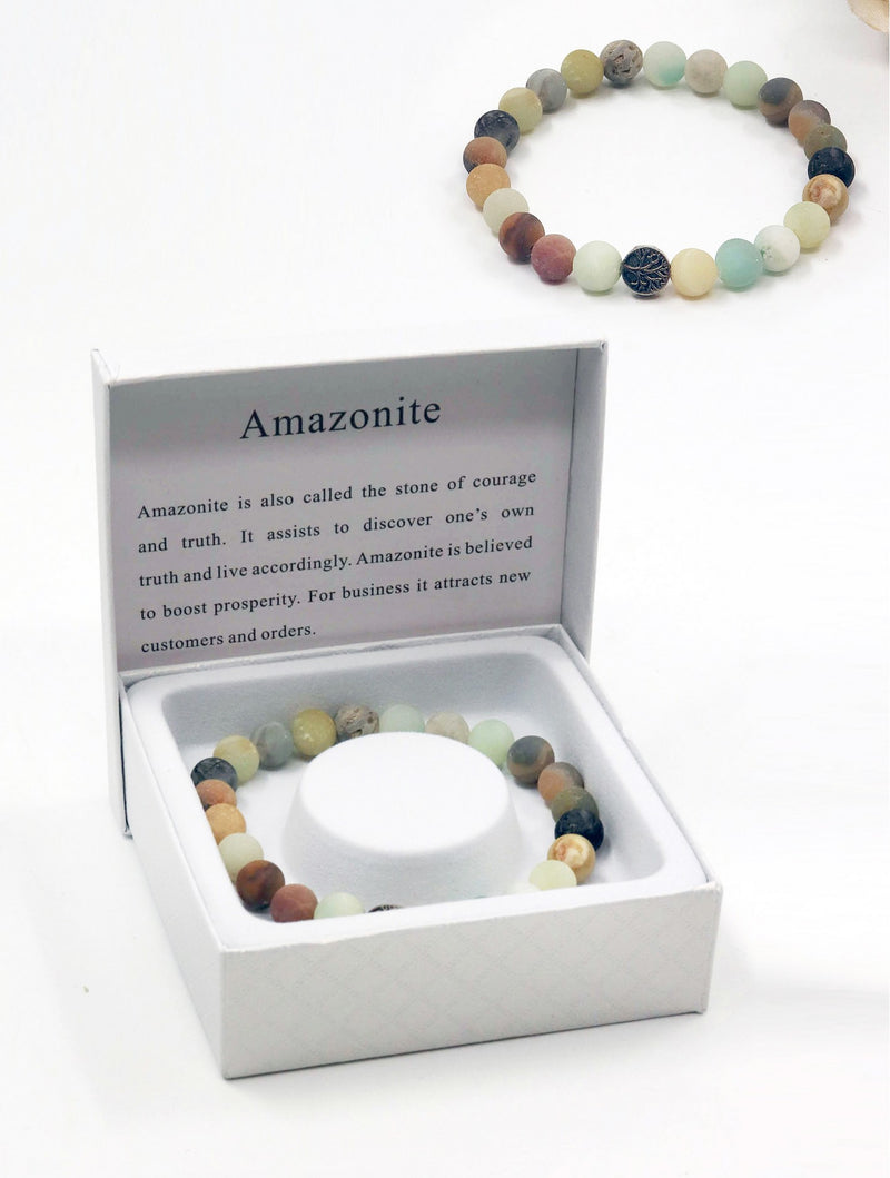 Amazonite Stone Bracelet Multicolor | Natural Jewelry