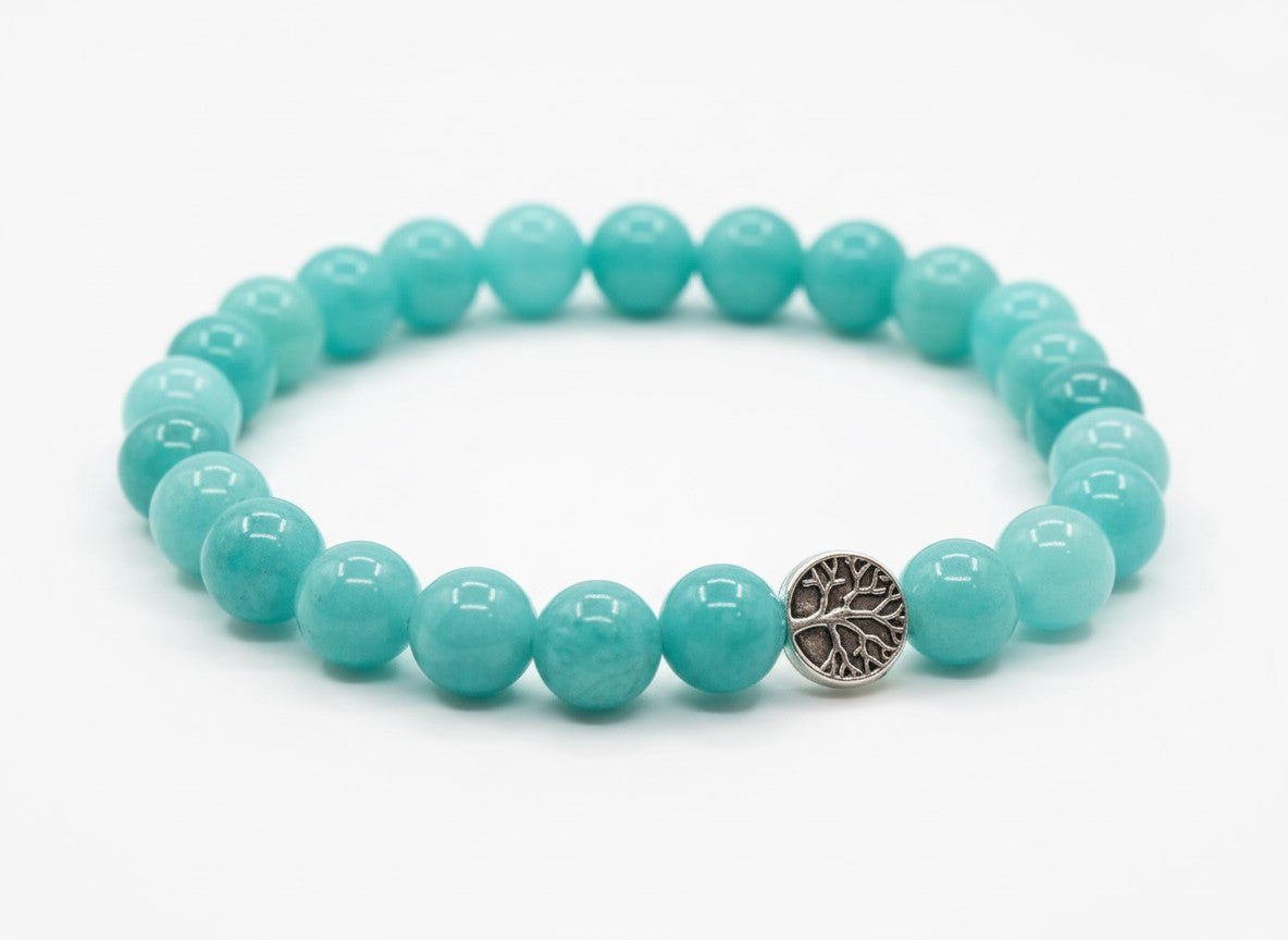 Amazonite Stone Bracelet | Natural Charm Jewelry
