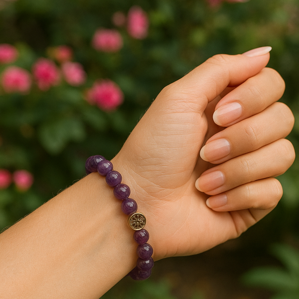Amethyst Stone Bracelet | Natural Charm Jewelry