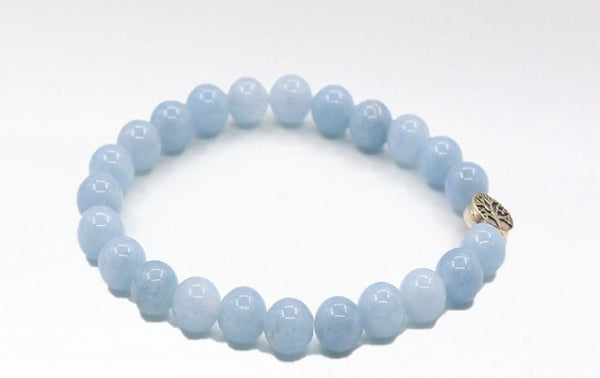 Aquamarine Crystal Bracelet | Natural Charm Jewelry