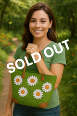 Small Fair Trade Basket| Green Daisy Design