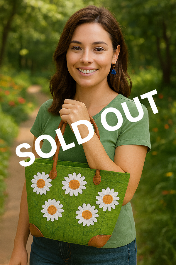 Small Fair Trade Basket| Green Daisy Design