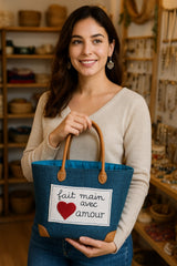Medium Handmade Fair Trade Basket – Eco-Friendly Artisan Tote

