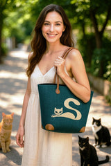 Small Green Flowers Fair Trade Basket – Handmade Eco Tote from Madagascar

