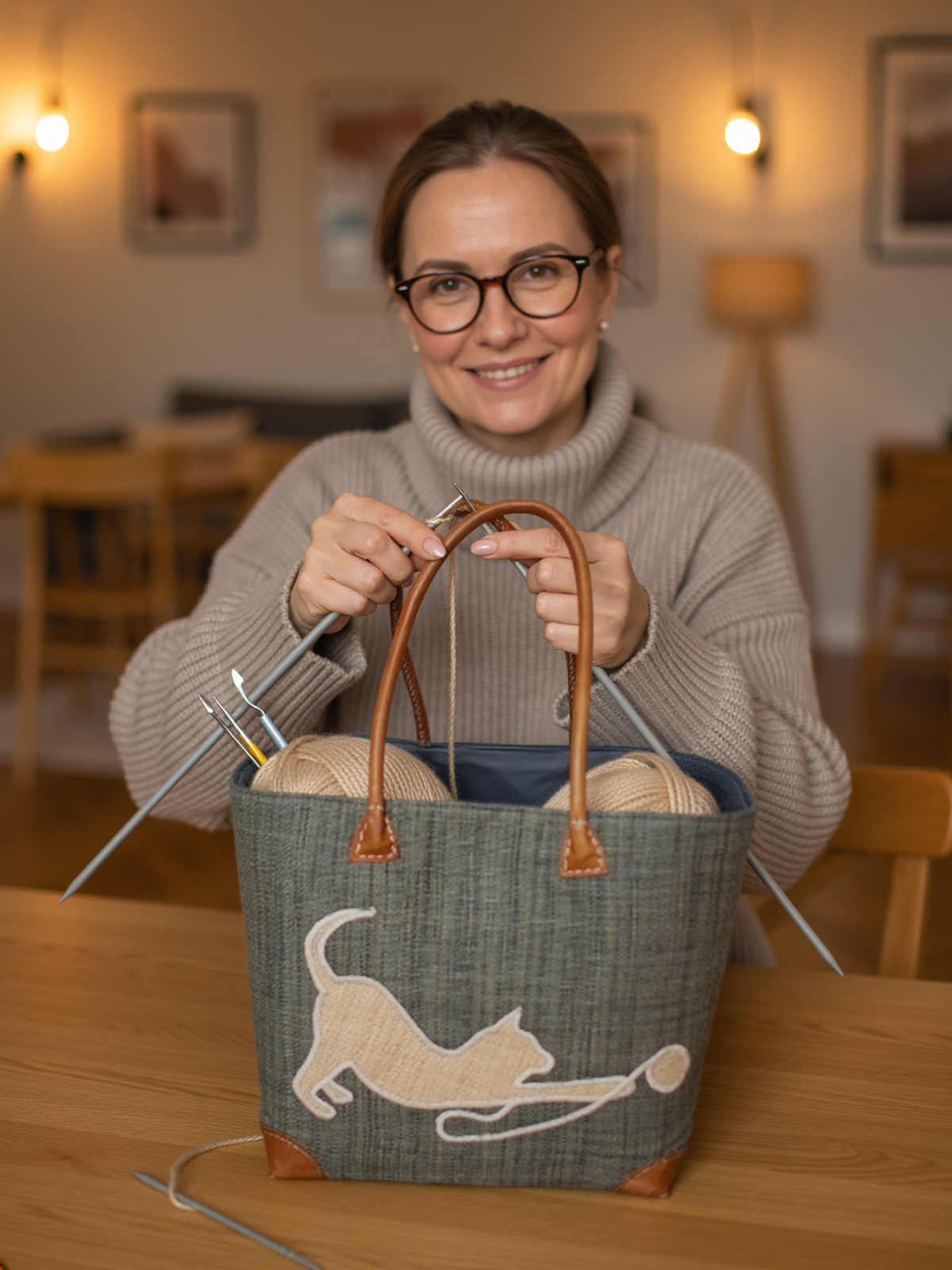 Big Fair Trade knitting basket