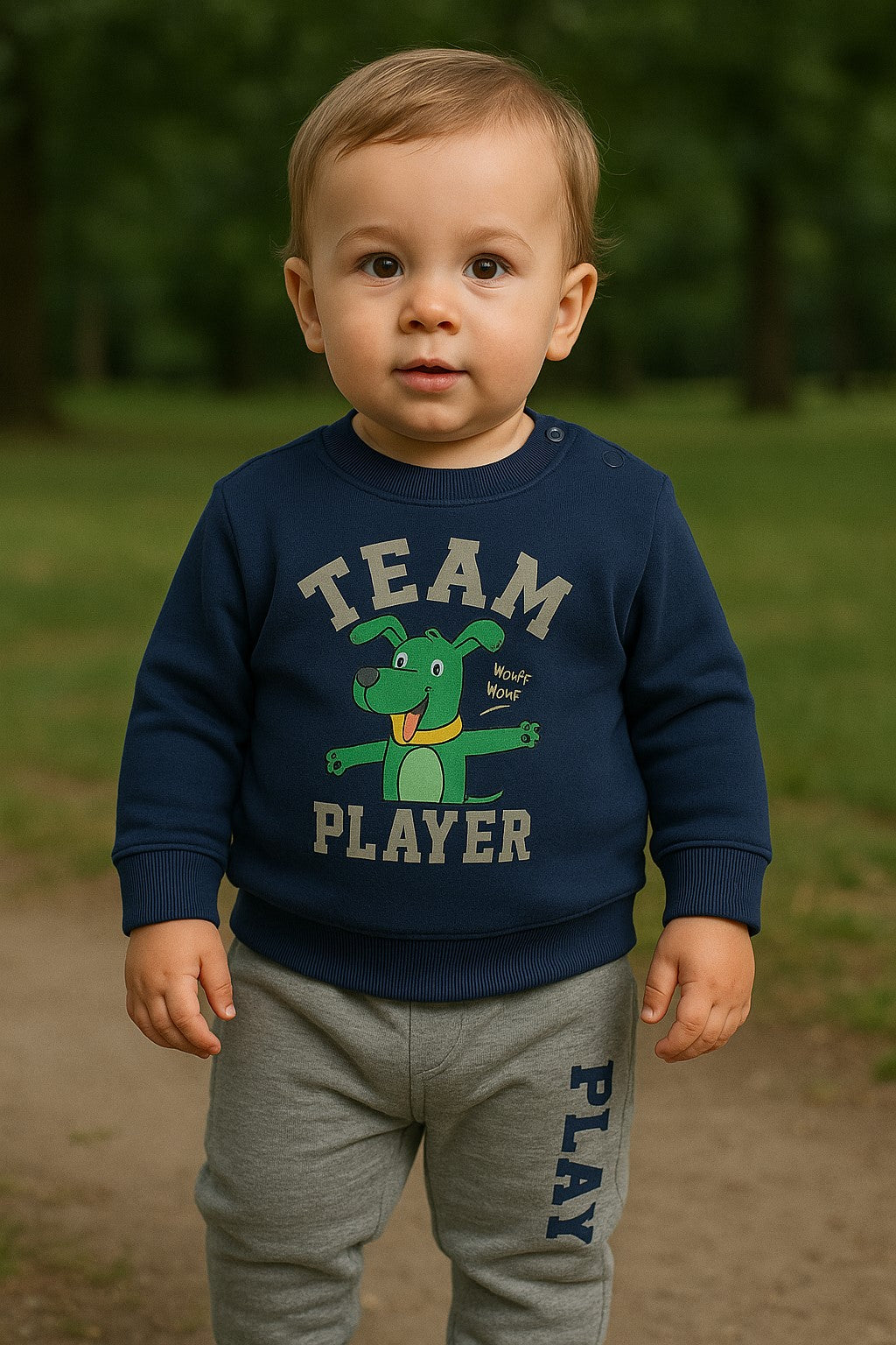 Boys Cotton Top & Pants Set Soft Stretch

