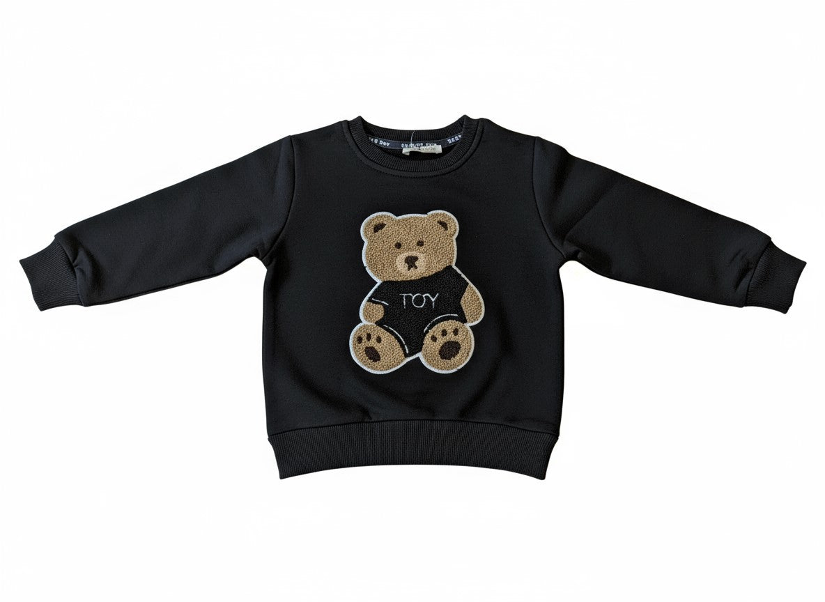 Boys Bear Sweatshirt 100% Cotton Pullover