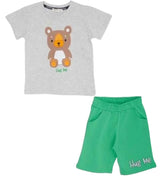 Boys cotton top and shorts set – durable toddler outfit ages 1.5 to 5 years – made in Turkey – boys summer clothes

