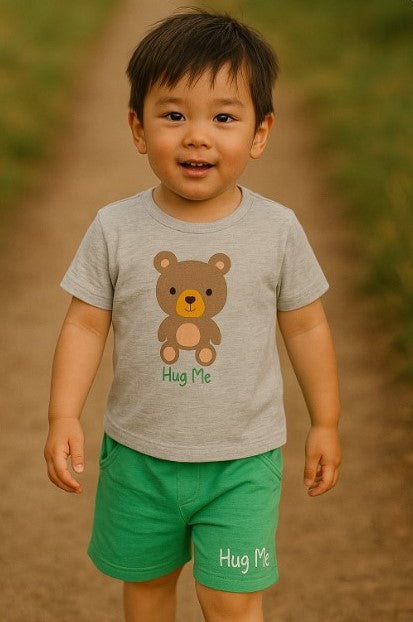 Boys Cotton Top & Shorts Set Soft & Durable

