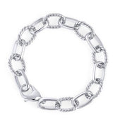 Mia Stainless Steel Bracelet with Cubic Zirconia Sparkle