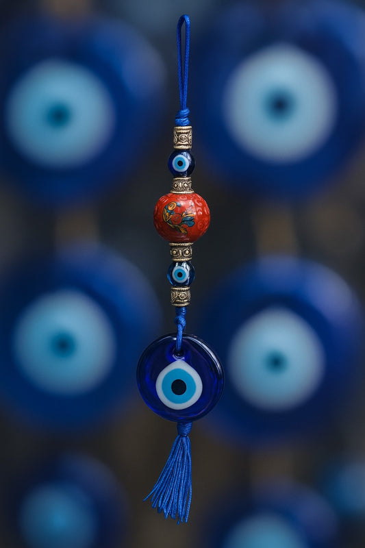 Evil Eye Ceramic Wall Decor| Handmade Protection Amulet