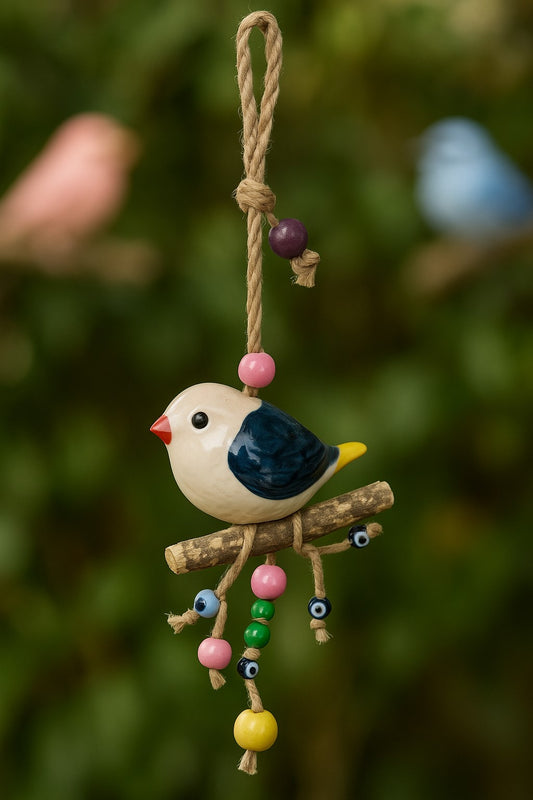 Evil Eye Ceramic Wall Hanging| Bird Design