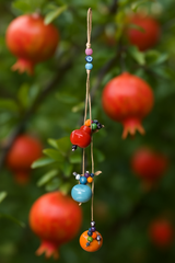 Evil Eye Ceramic Wall Decor| Pomegranate Design