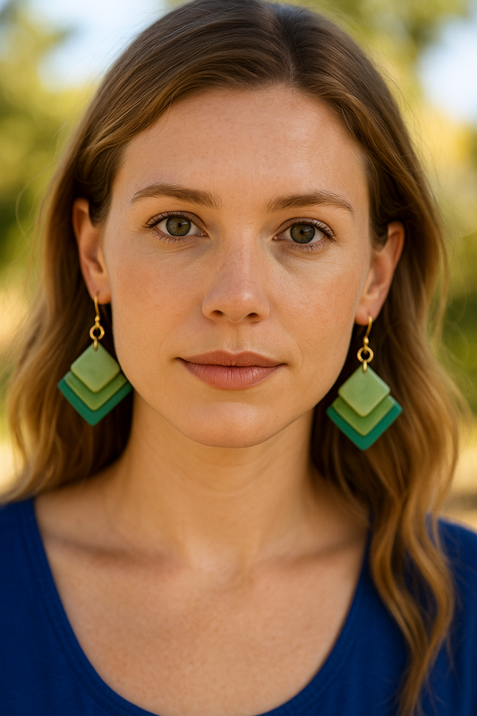 Fair trade Tagua earrings