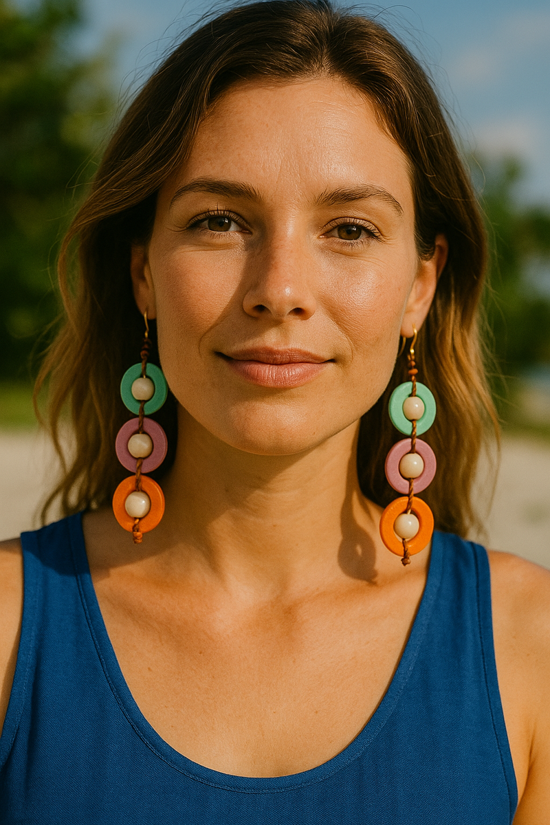 Frida Tagua Earrings | Handmade Jewelry