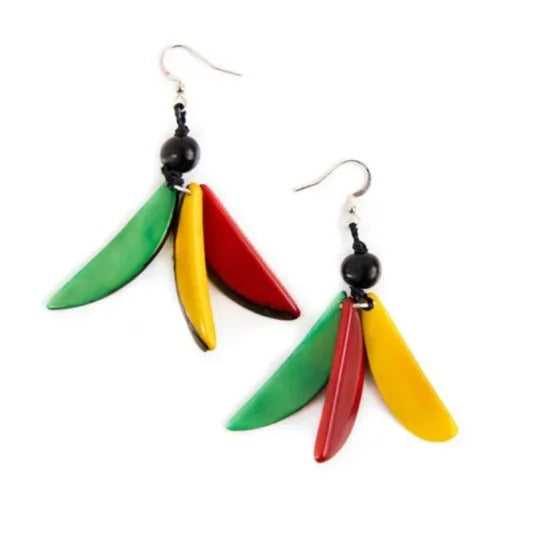 Violeta Tagua Earrings| Tagua Nut Jewelry