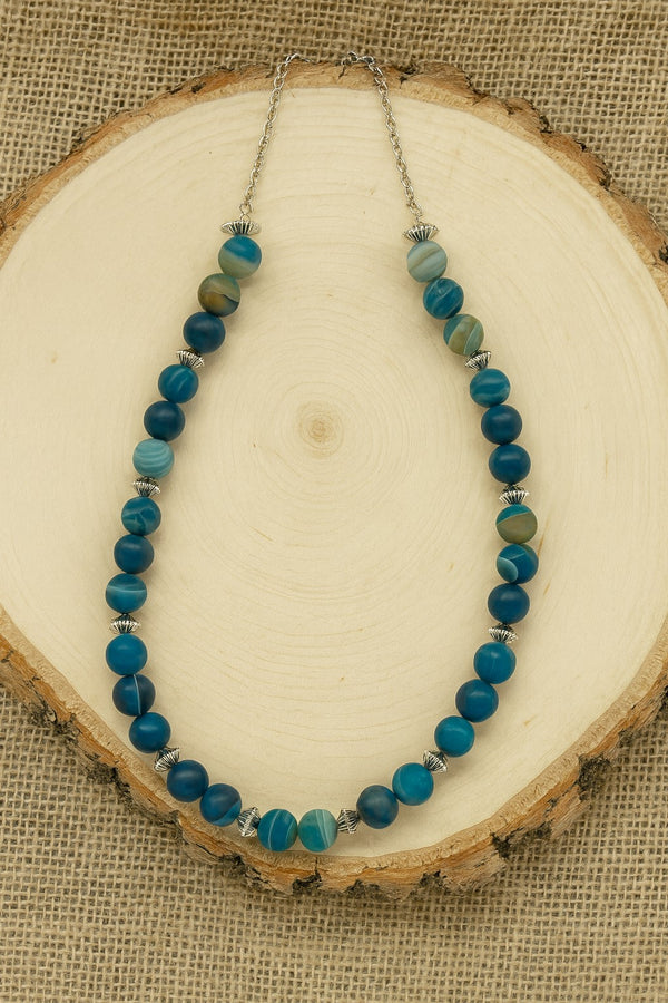 One-of-a-Kind Natural Stone Necklace – Handmade in Québec, Canada